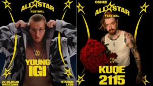 Oshee All Star Festival 2026 kto wystąpi na stadionie Legii Warszawa